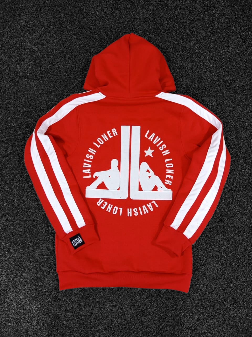 Lavish loner BTW hoodie red