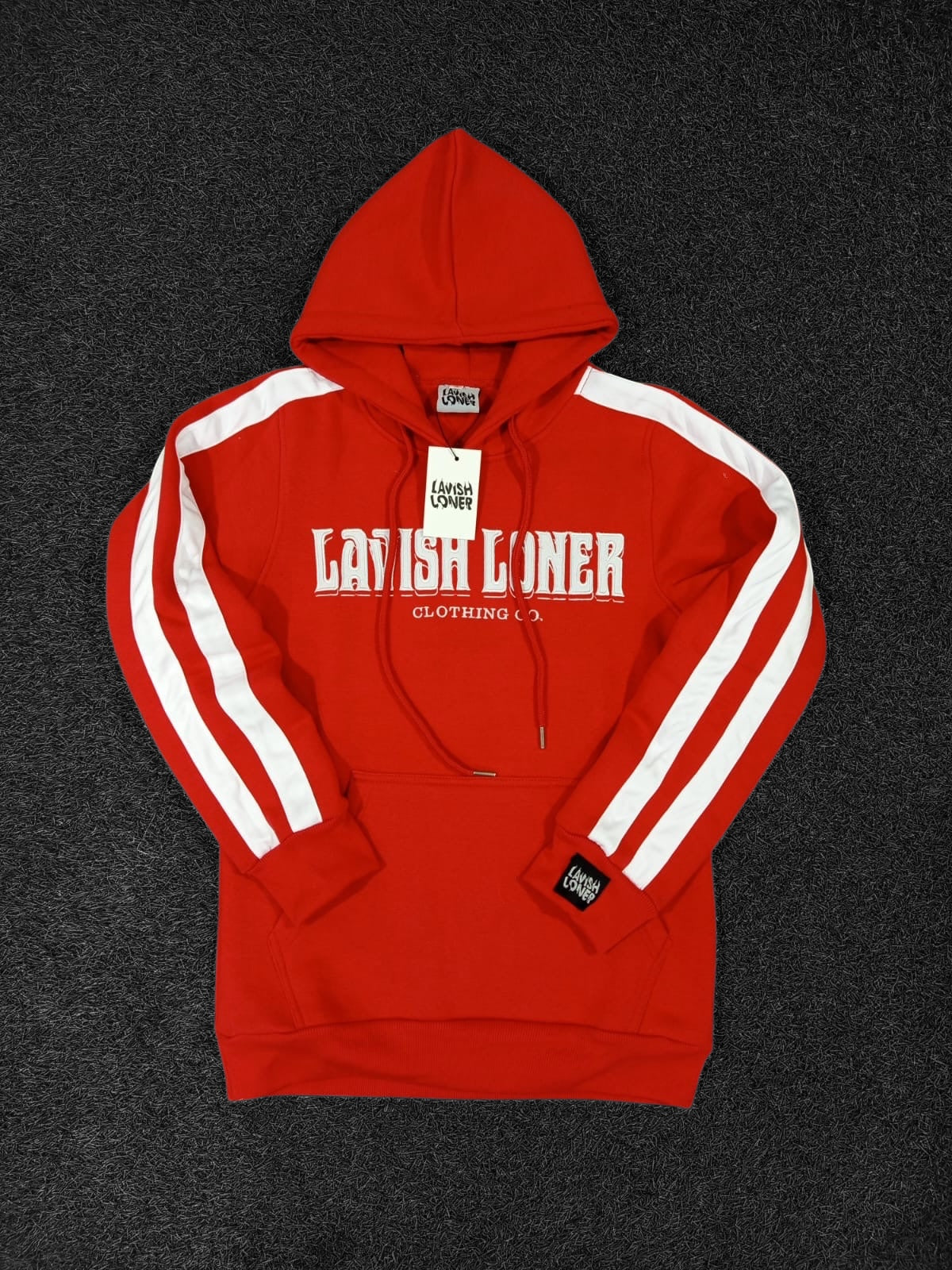 Lavish loner BTW hoodie red